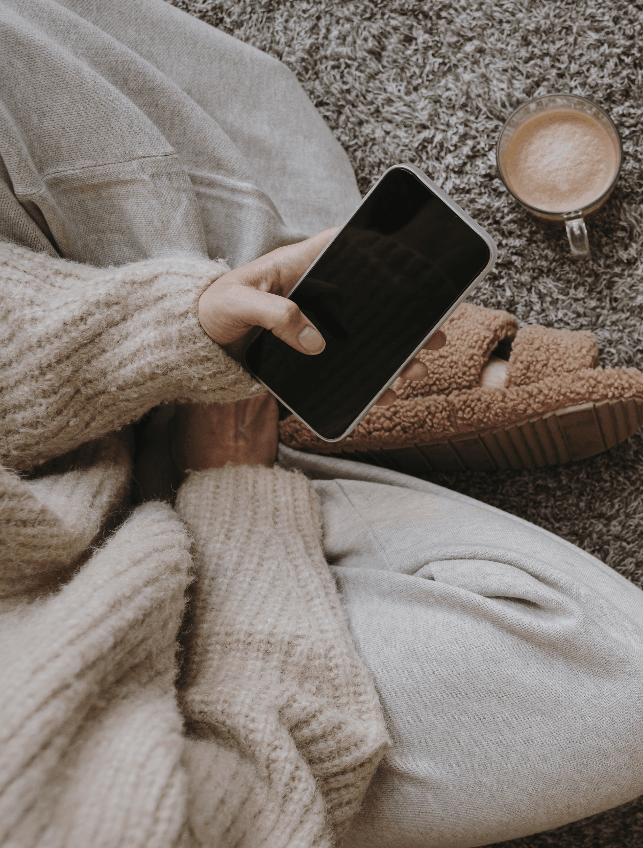 someone using mobile device